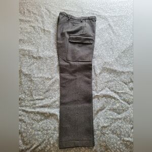 Men's Swiss Surplus Wool Cargo Pants, Grey, 32x32